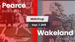Matchup: Pearce  vs. Wakeland  2018