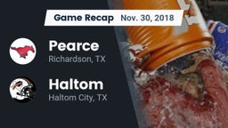 Recap: Pearce  vs. Haltom  2018