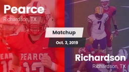 Matchup: Pearce  vs. Richardson  2019