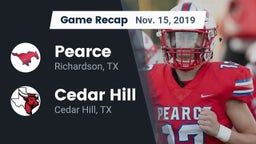 Recap: Pearce  vs. Cedar Hill  2019
