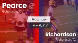 Matchup: Pearce  vs. Richardson  2020