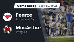 Recap: Pearce  vs. MacArthur  2023