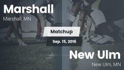 Matchup: Marshall  vs. New Ulm  2016