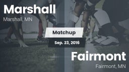 Matchup: Marshall  vs. Fairmont  2016
