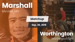 Matchup: Marshall  vs. Worthington  2016
