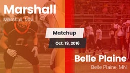 Matchup: Marshall  vs. Belle Plaine  2016