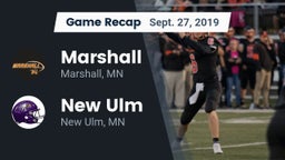 Recap: Marshall  vs. New Ulm  2019