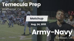 Matchup: Temecula Prep High S vs. Army-Navy  2018