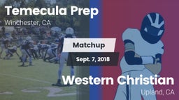 Matchup: Temecula Prep High S vs. Western Christian  2018