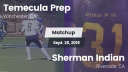 Matchup: Temecula Prep High S vs. Sherman Indian  2018