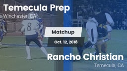 Matchup: Temecula Prep High S vs. Rancho Christian  2018