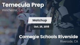 Matchup: Temecula Prep High S vs. Carnegie Schools Riverside 2018