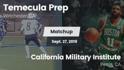 Matchup: Temecula Prep High S vs. California Military Institute  2019