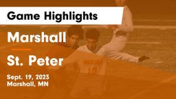 Marshall  vs St. Peter  Game Highlights - Sept. 19, 2023
