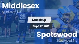 Matchup: Middlesex High Schoo vs. Spotswood  2017