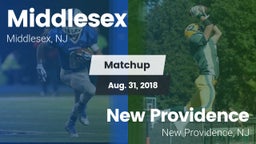 Matchup: Middlesex High Schoo vs. New Providence  2018