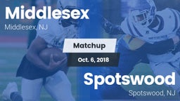Matchup: Middlesex High Schoo vs. Spotswood  2018