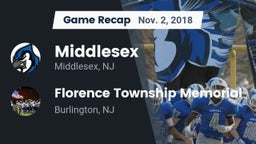 Recap: Middlesex  vs. Florence Township Memorial  2018