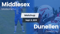 Matchup: Middlesex High Schoo vs. Dunellen  2019