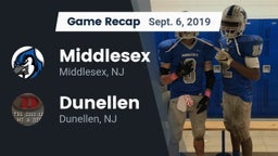 Recap: Middlesex  vs. Dunellen  2019