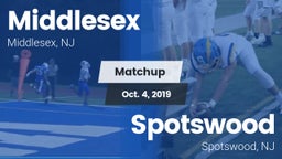 Matchup: Middlesex High Schoo vs. Spotswood  2019