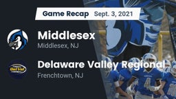 Recap: Middlesex  vs. Delaware Valley Regional  2021