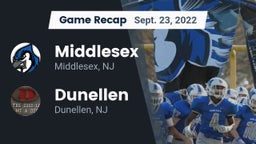 Recap: Middlesex  vs. Dunellen  2022