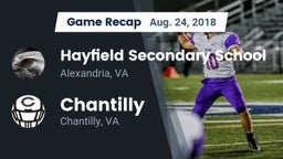 Recap: Hayfield Secondary School vs. Chantilly  2018