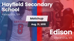 Matchup: Hayfield  vs. Edison  2018