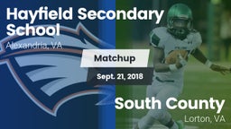 Matchup: Hayfield  vs. South County  2018