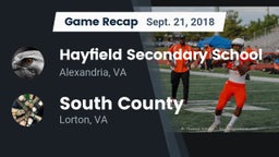 Recap: Hayfield Secondary School vs. South County  2018