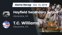 Recap: Hayfield Secondary School vs. T.C. Williams 2018