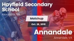 Matchup: Hayfield  vs. Annandale  2018