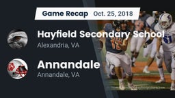 Recap: Hayfield Secondary School vs. Annandale  2018
