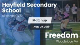 Matchup: Hayfield  vs. Freedom  2019