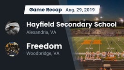 Recap: Hayfield Secondary School vs. Freedom  2019
