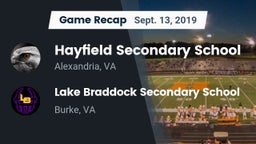 Recap: Hayfield Secondary School vs. Lake Braddock Secondary School 2019