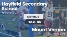 Matchup: Hayfield  vs. Mount Vernon   2019