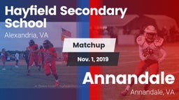 Matchup: Hayfield  vs. Annandale  2019