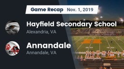 Recap: Hayfield Secondary School vs. Annandale  2019