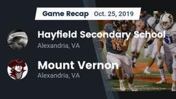 Recap: Hayfield Secondary School vs. Mount Vernon   2019