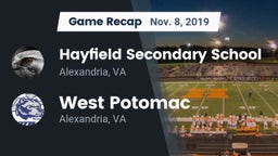 Recap: Hayfield Secondary School vs. West Potomac  2019
