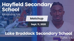 Matchup: Hayfield  vs. Lake Braddock Secondary School 2020