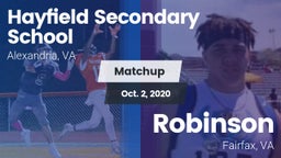 Matchup: Hayfield  vs. Robinson  2020