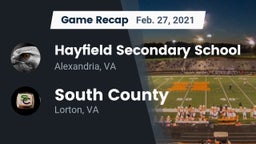 Recap: Hayfield Secondary School vs. South County  2021