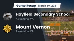 Recap: Hayfield Secondary School vs. Mount Vernon   2021