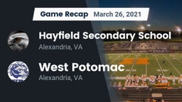 Recap: Hayfield Secondary School vs. West Potomac  2021