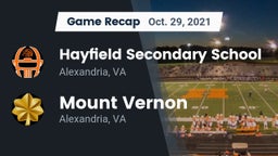 Recap: Hayfield Secondary School vs. Mount Vernon   2021