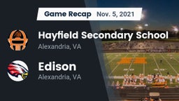 Recap: Hayfield Secondary School vs. Edison  2021