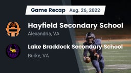 Recap: Hayfield Secondary School vs. Lake Braddock Secondary School 2022